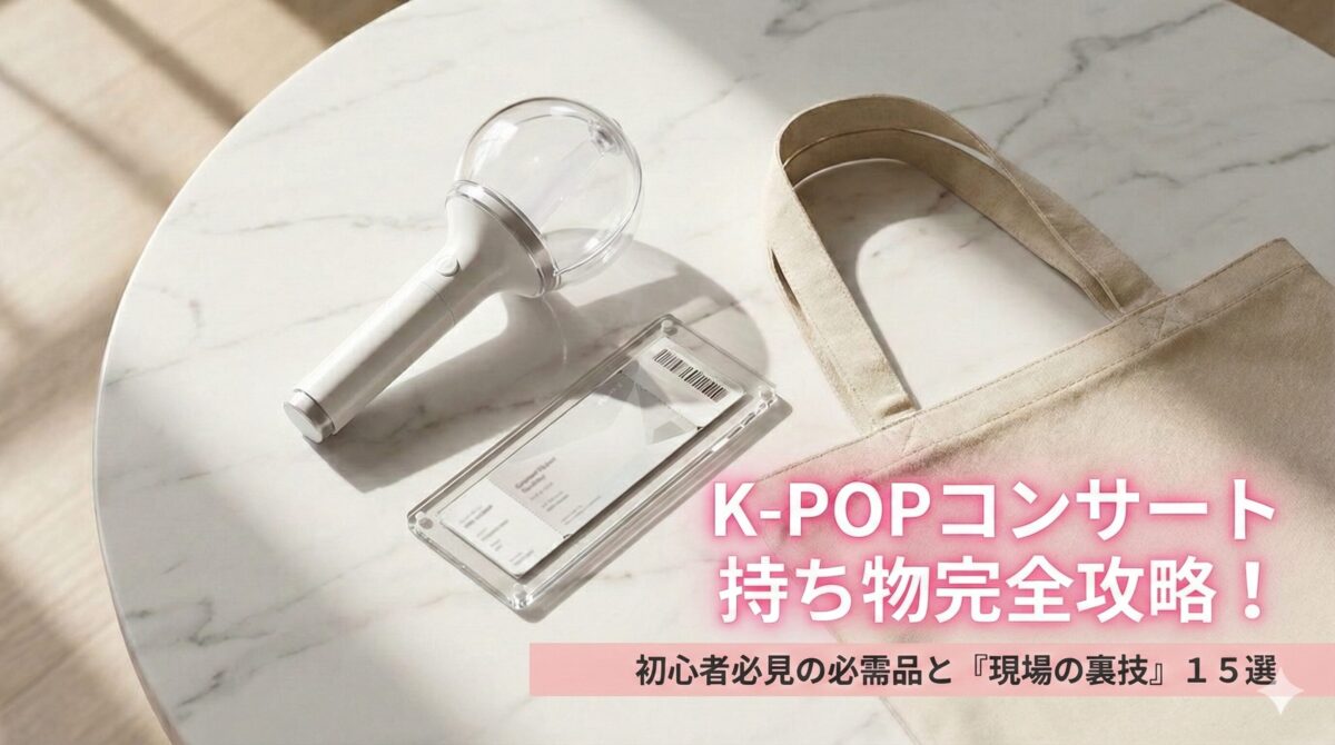 K-POPコンサート持ち物完全攻略！初心者必見の必需品と「現場の裏技」15選