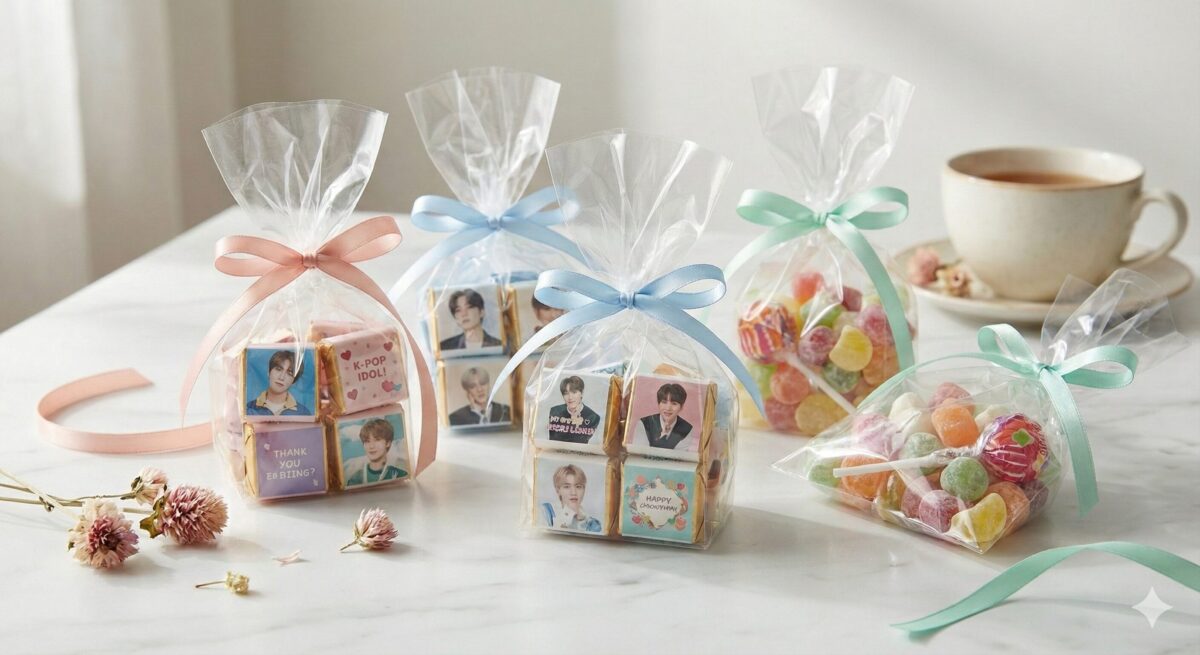 推しの写真やロゴをプリントしたオリジナルのデコチョコ